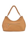 Ynot - Size L faux leather shoulder bag with a single braided