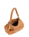 Ynot - Size L faux leather shoulder bag with a single braided
