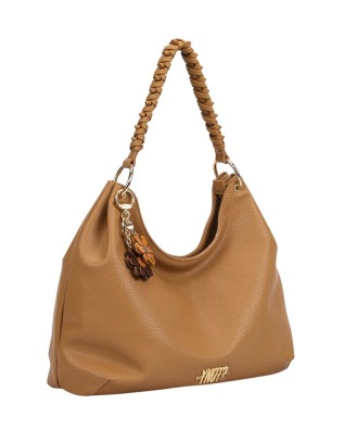  Ynot - Borsa a spalla Hobo in ecopelle morbida Tg.  2
