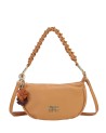 Ynot – Hobo-Tasche aus Kunstleder mit geflochtenem Henkel und