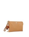 Ynot - Faux leather clutch with metal shoulder strap, Size M