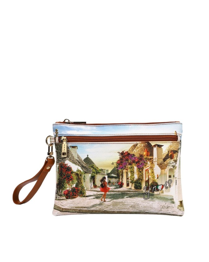 Ynot - Women's Clutch, Size M, in Printed Faux Leather with