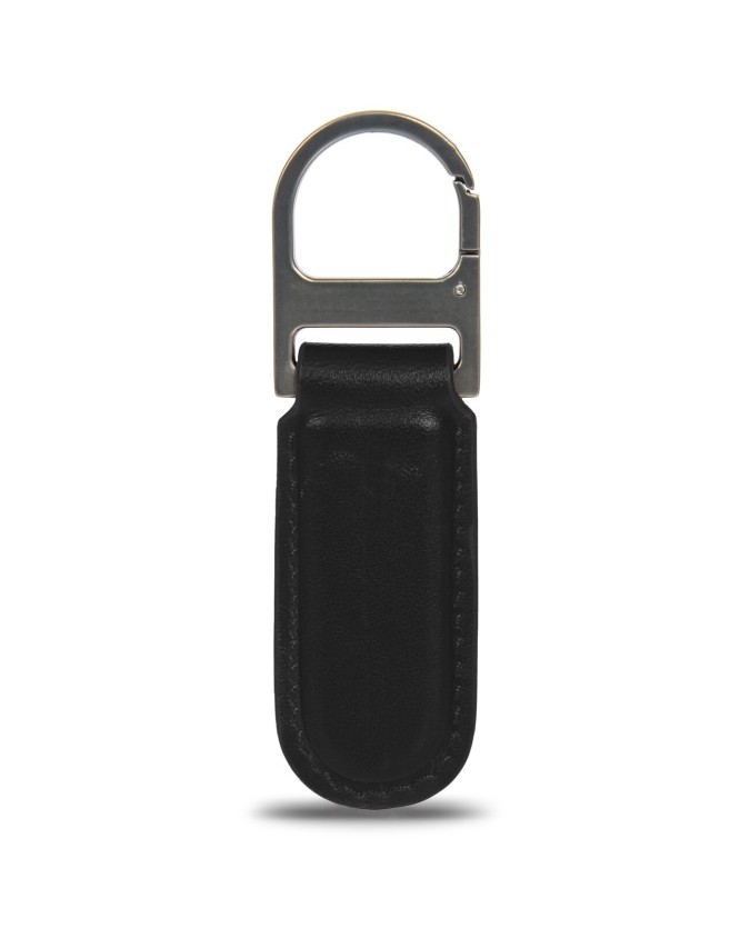 Porsche Design - Leather Keychain with Oval Metal Hook