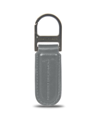 Porsche Design - Leather Keychain with Oval Metal Hook