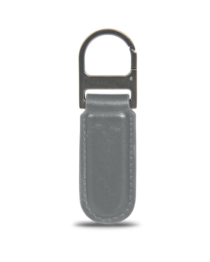Porsche Design - Leather Keychain with Oval Metal Hook