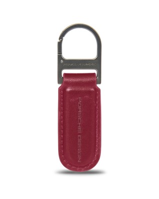 Porsche Design - Leather Keychain with Oval Metal Hook