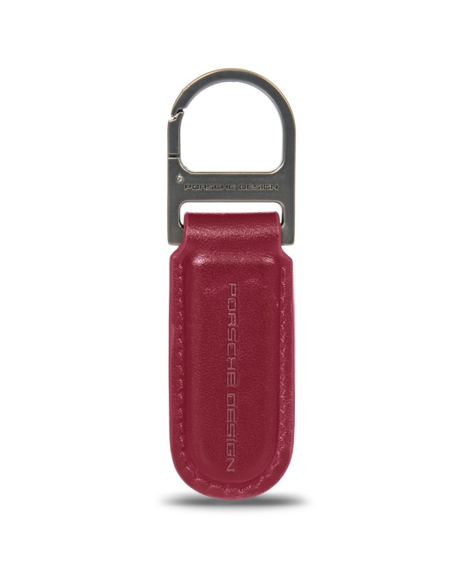  Porsche Design - Portachiavi in Pelle con Gancio in Metallo