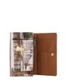 Ynot - Women's Flap Wallet, Size S, in Faux Leather with "City"