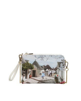 Ynot - Women's Faux Leather Clutch with Strap, Size XS, in