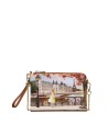 Ynot - Women's Faux Leather Clutch with Strap, Size XS, in