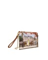 Ynot - Women's Faux Leather Clutch with Strap, Size XS, in