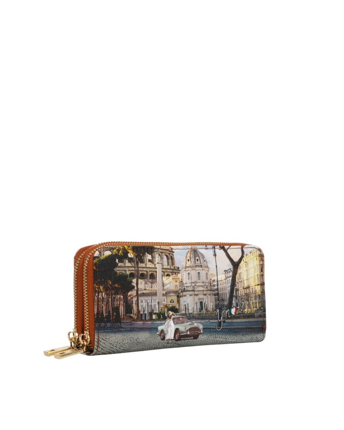 Ynot - Women's faux leather wallet with two compartments and a