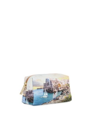  Ynot - Beauty case donna Tg. XS in ecopelle stampa città Yesbag 2