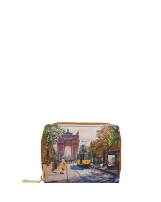  Ynot - Portafoglio donna mini in ecopelle stampa città Yesbag