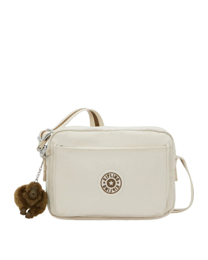  Kipling - Borsa a Tracolla a Doppio Scomparto in Tessuto