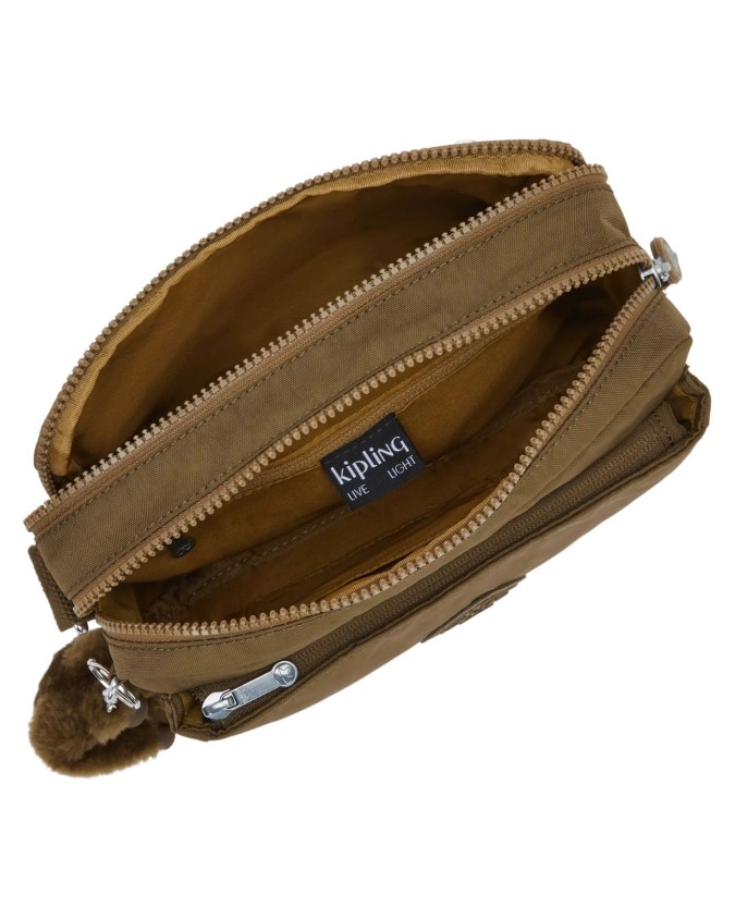 Kipling - Borsa a Tracolla a Doppio Scomparto in Tessuto