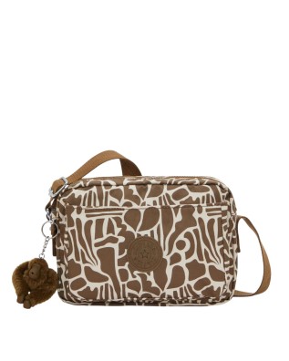  Kipling – Borsa a tracolla in nylon con portachiavi a