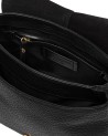 Gianni Chiarini - Schultertasche aus Leder mit grober Narbung und Schulterriemen, Größe M, Modell Helena Round