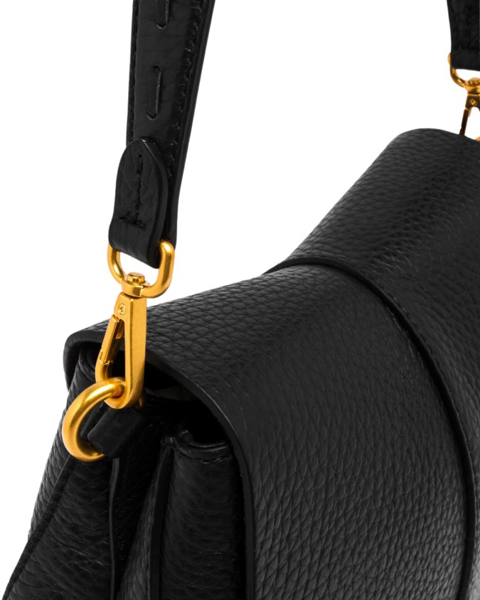 Gianni Chiarini - Maxi-grain leather shoulder bag with shoulder