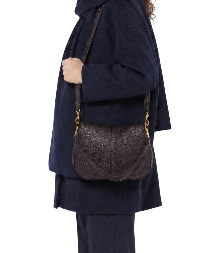  Gianni Chiarini - Borsa a spalla in pelle grana maxi con