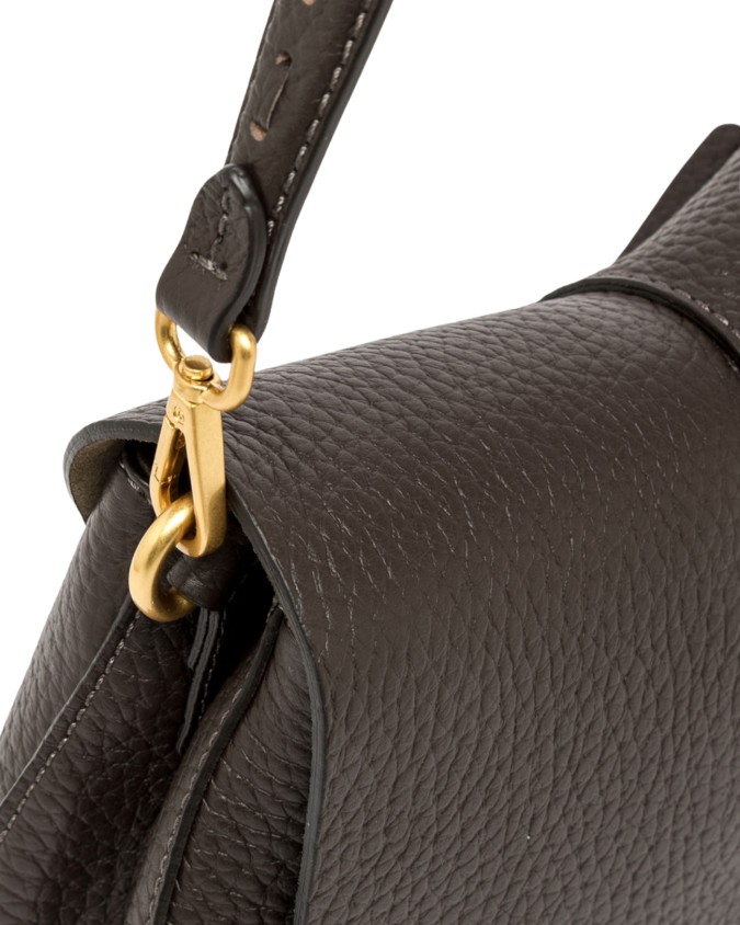 Gianni Chiarini - Horizontal shoulder bag in maxi-grain leather