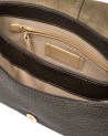 Gianni Chiarini - Horizontale Umhängetasche aus Leder mit Maxi-Narbung und Schulterriemen, Größe M, Modell Helena Round