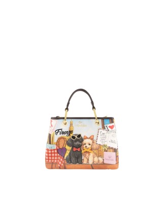 Braccialini - Handtasche aus Kunstleder, Größe M, mit...