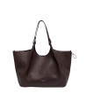 Gianni Chiarini - Schultertasche aus Leder mit Maxi-Narbung, Größe L, mit herausnehmbarer Clutch Dua