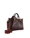 Braccialini - Amy Size M Handbag with a Shiny Faux Leather Shoulder Strap