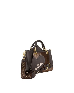  Braccialini - Borsa a mano con tracolla in ecopelle Tg.S Amy 2