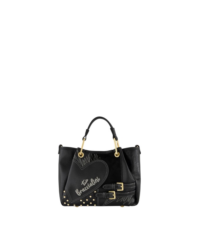  Braccialini - Borsa a mano con tracolla in ecopelle Tg.S Amy