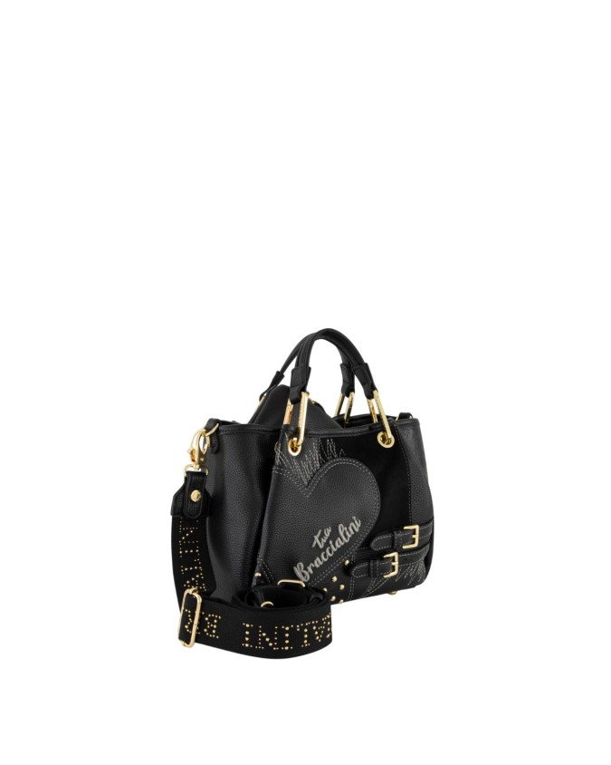 Braccialini - Borsa a mano con tracolla in ecopelle Tg.S Amy