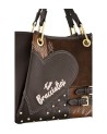 Braccialini - Borsa a mano con tracolla in ecopelle Tg. 