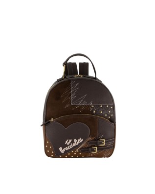 Braccialini - Damen-Rucksack aus Kunstleder Amy Patchwork