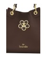 Braccialini - Large faux leather handbag with an Amy Bijoux jewelry charm