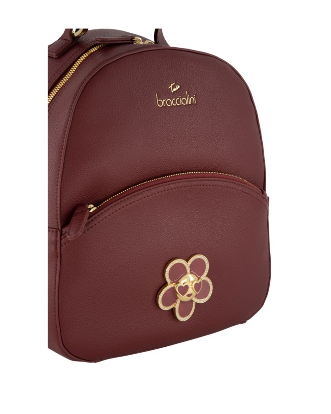  Braccialini - Zainetto donna in ecopelle con charm frontale