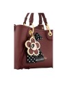 Braccialini - Handtasche Größe M aus Kunstleder mit Schlüsselanhänger und Beth-Band
