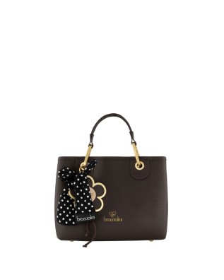 Braccialini - Size M faux leather handbag with keychain...