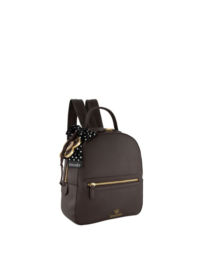  Braccialini - Zaino donna in ecopelle con portachiavi e