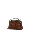 Gianni Chiarini - Handbag with Double Handles and Shoulder Strap, Size M, in Alifa Pony-Effect Leather
