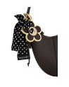 Braccialini - Size S faux leather hobo shoulder bag with keychain and ribbon by Beth