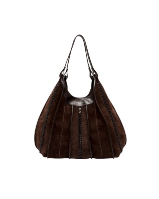  Gianni Chiarini - Borsa a Spalla in Pelle e Camoscio Dua