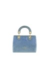 Braccialini - Beth Strass suede-look faux leather handbag with shoulder strap, Size M