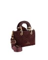 Braccialini - Beth Strass faux suede handbag with shoulder strap, Size S