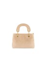 Braccialini - Beth Strass faux suede handbag with shoulder strap, Size S