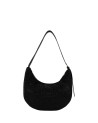 Braccialini - Beth Strass faux suede shoulder bag with a single handle