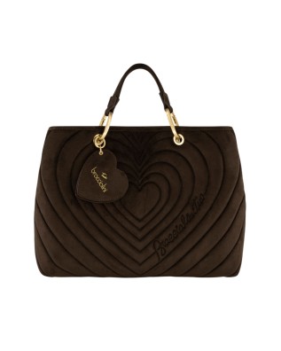 Braccialini - Beth Matelassé suede-look faux leather...