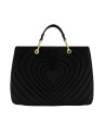 Braccialini - Beth Matelassé suede-look faux leather handbag with shoulder strap, Size L