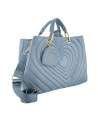 Braccialini - Beth Matelassé suede-look faux leather handbag with shoulder strap, Size L