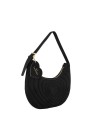  Braccialini - Borsa a spalla hobo in ecopelle scamosciata Beth